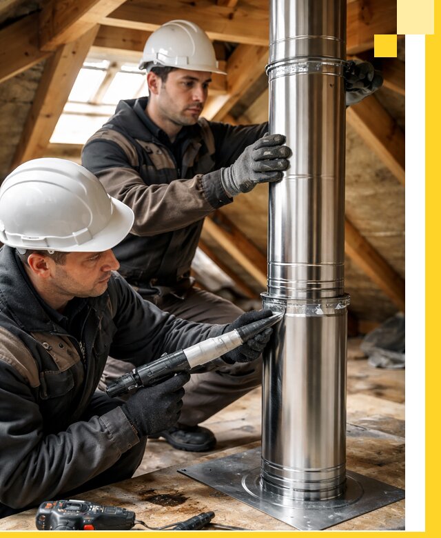 Монтаж дымоходов для каминов в Торжке с гарантией качества