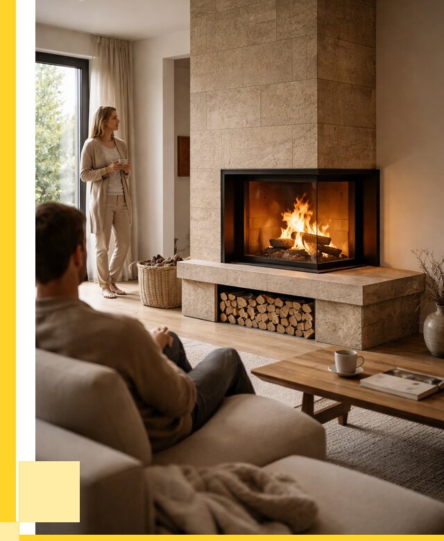 Угловые камины из кирпича установка в Торжке от 153360 р. ЭриданТрж