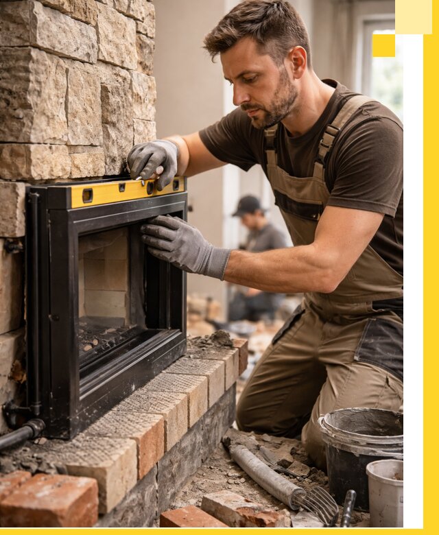 Дровяные камины под ключ в Торжке: монтаж, обустройство