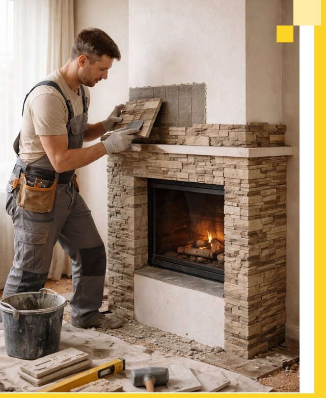 Изготовление и монтаж каминов для дома под ключ в Торжке