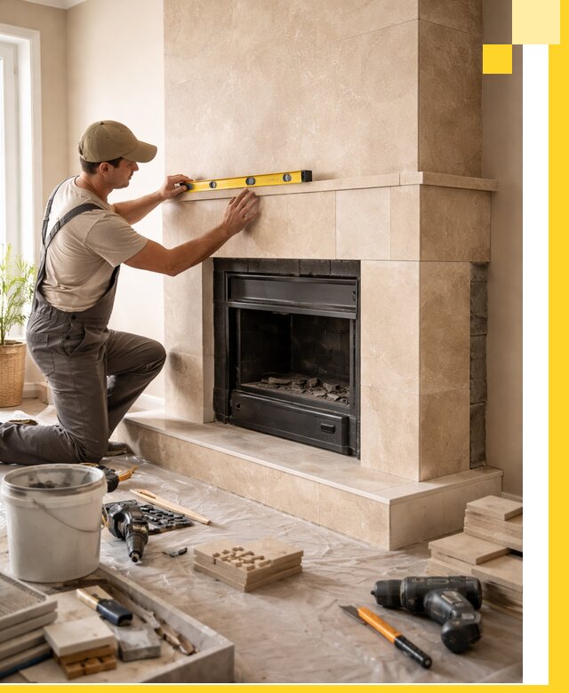 Установка и монтаж каминов в частном доме под ключ в Торжке