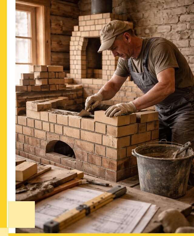 Кладка печей из кирпича в Торжке цены от 30672 р. - ЭриданТрж