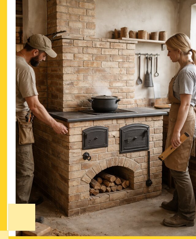 Варочно отопительные печи в Торжке от 92016 р. | ЭриданТрж