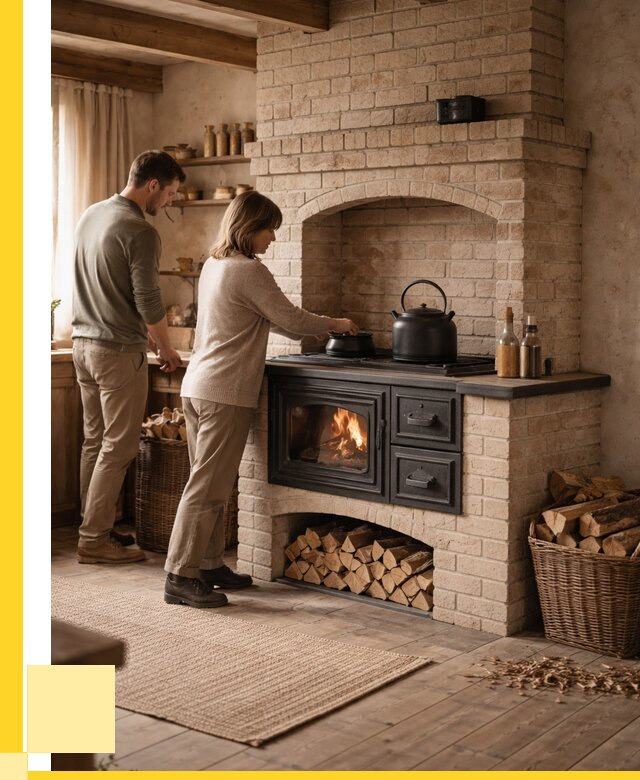 Печи с плитой в Торжке от 46008 р. | ЭриданТрж — кирпичная печь