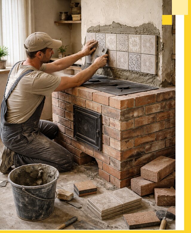 Печи с плитой на заказ монтаж гарантия и сервис в Торжке