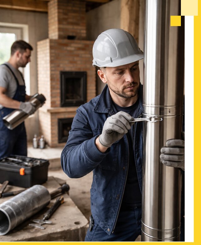 Профессиональный монтаж дымоходов для печей в Торжке