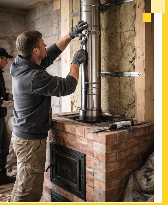 Изготовление и монтаж печей и дымоходов под ключ в Торжке