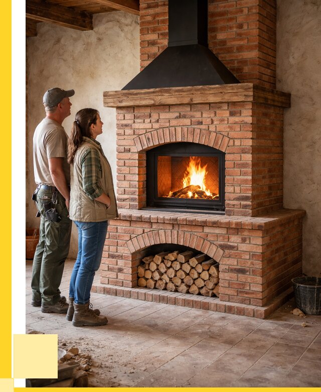 Печи камины из кирпича в Торжке от 122688 р. | ЭриданТрж