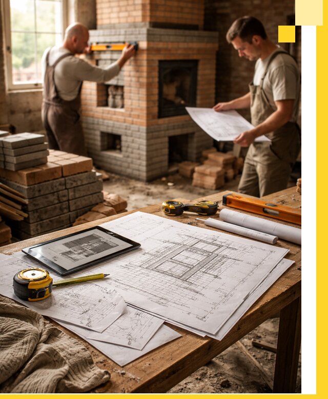 Проекты печей и каминов с индивидуальным дизайном в Торжке