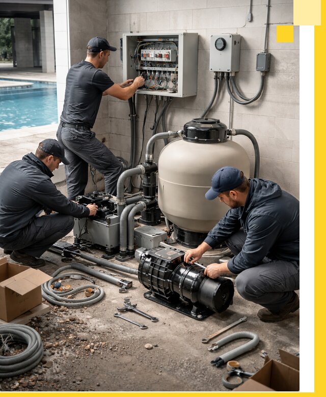 Профессиональный монтаж оборудования для бассейнов в Торжке