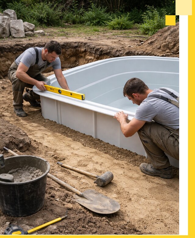 Производство и установка пластиковых бассейнов в Торжке под ключ