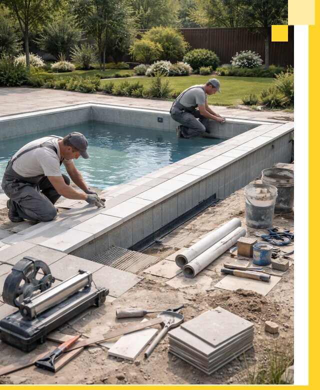 Строительство открытых бассейнов под ключ в Торжке профессионально