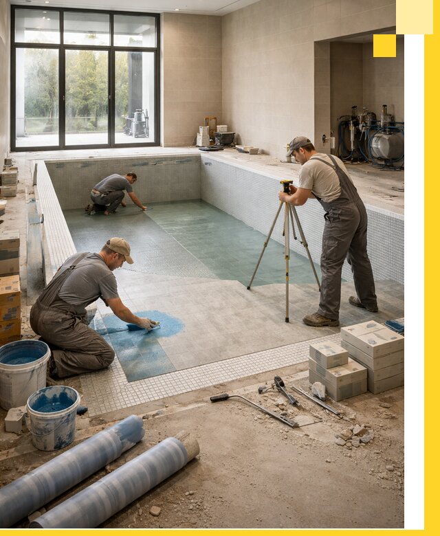 Проект и строительство закрытых бассейнов в Торжке под ключ