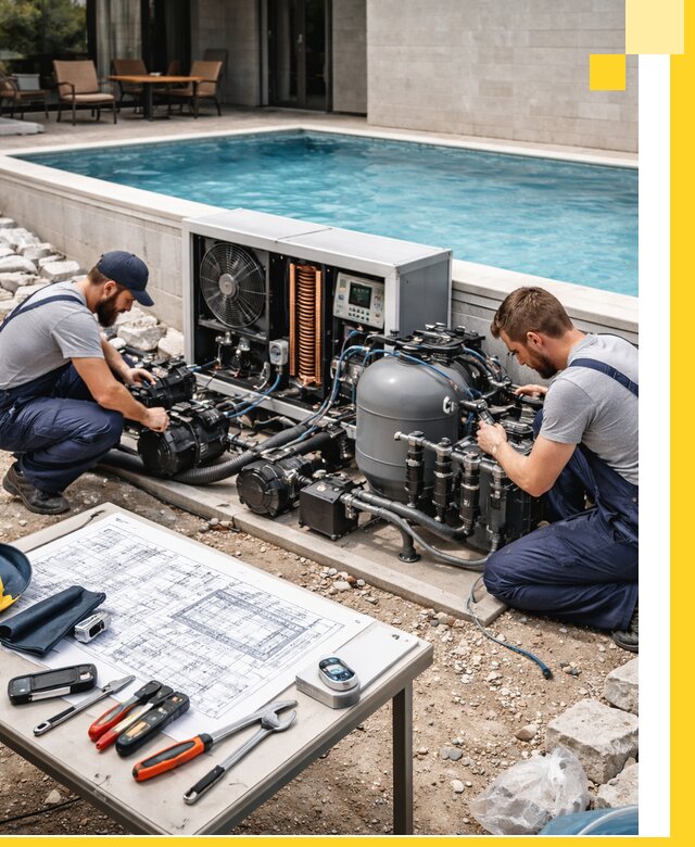 Проектирование и монтаж бассейнов с подогревом в Торжке