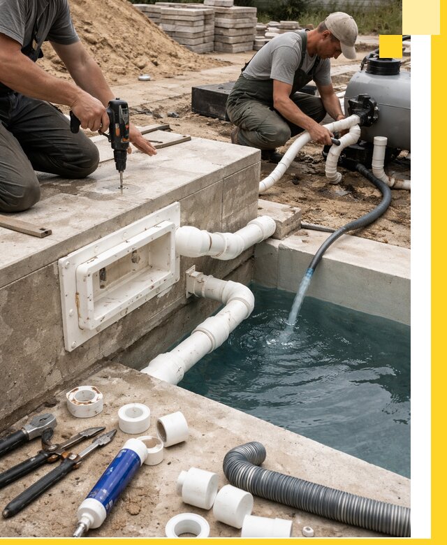 Строительство скиммерных бассейнов под ключ в Торжке