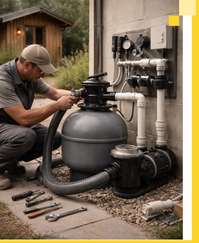 Продажа и монтаж фильтров и насосов для бассейнов в Торжке