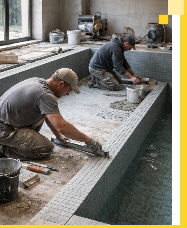 Строительство бассейна в частном доме в Торжке под ключ