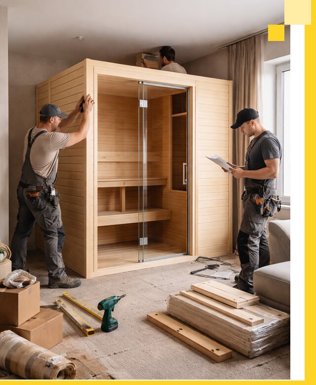 Установка и благоустройство саун в квартире в Торжке