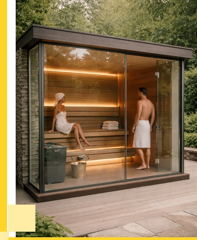 Сауна стеклянная и двери для сауны в Торжке от 255600 р. | ЭриданТрж