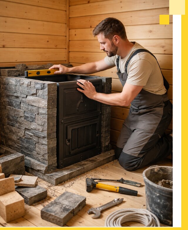 Производство и установка печей для саун под ключ в Торжке