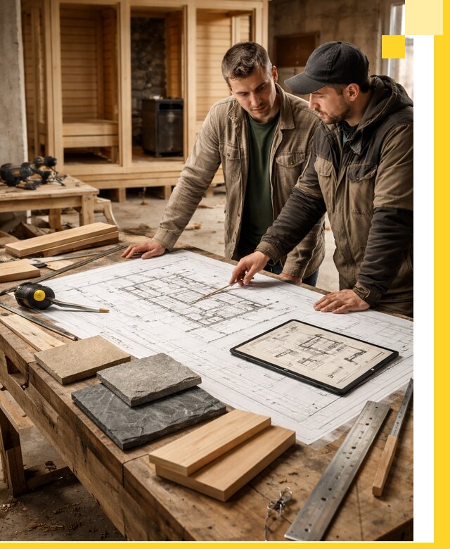 Проекты бань под ключ и планы строительства в Торжке