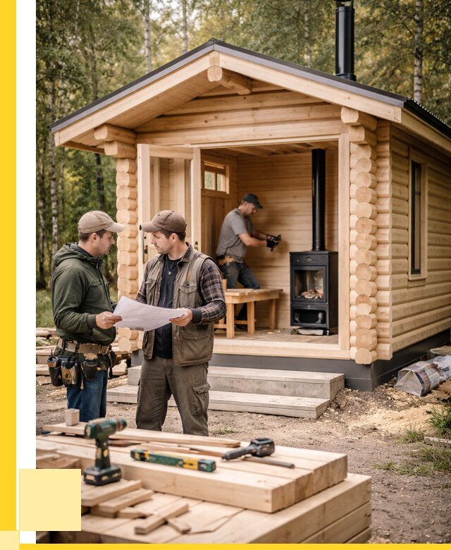 Монтаж бань под ключ в Торжке — от 204480 р. | ЭриданТрж