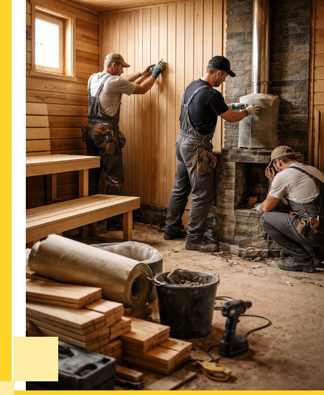 Ремонт бань под ключ в Торжке от 46008 р. | ЭриданТрж