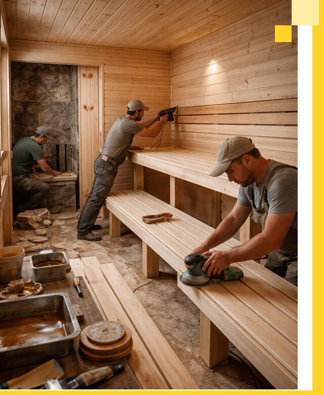 Профессиональная отделка бань в Торжке под ключ, с гарантией