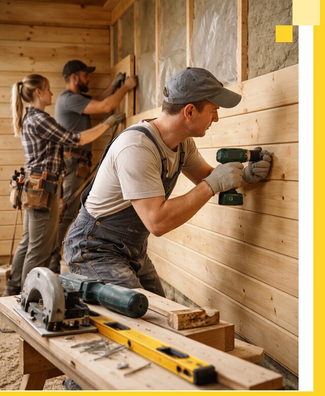 Обшивка бань под ключ в Торжке: отделка стен и потолков