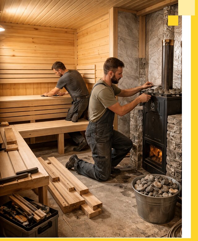 Дизайн и строительство интерьеров бань под ключ в Торжке