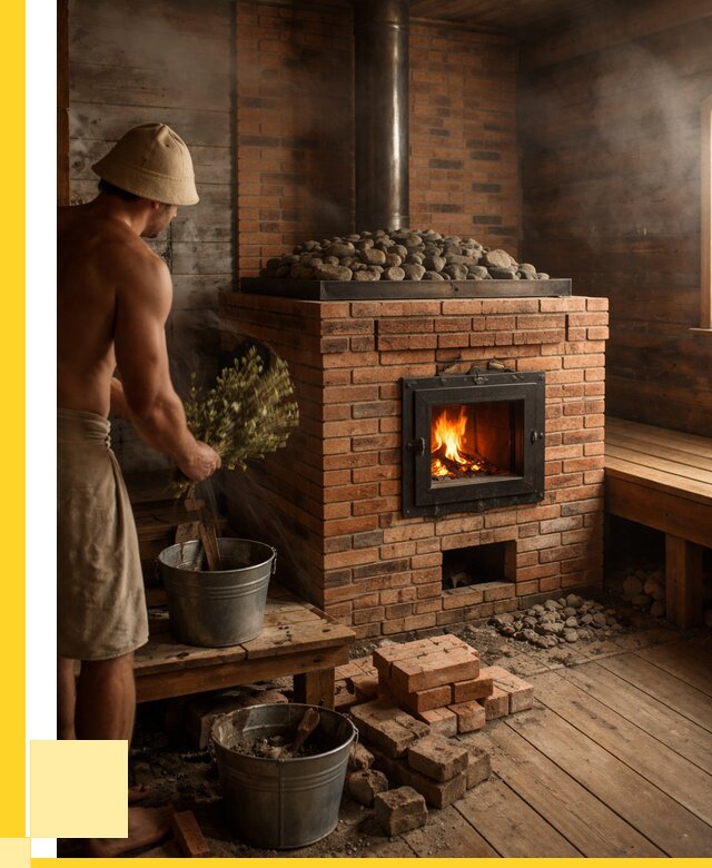 Кирпичные банные печи в Торжке от 92016 р. | ЭриданТрж