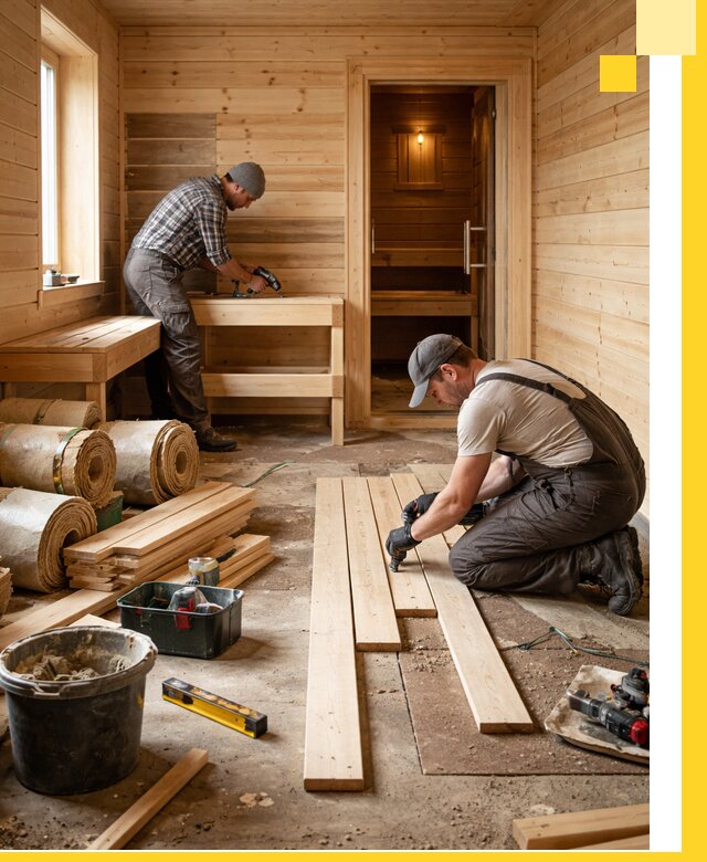 Индивидуальный проект бани с комнатой отдыха под ключ в Торжке