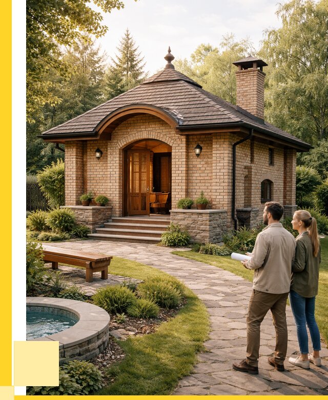 Проект кирпичной бани в Торжке от 30672 р. | ЭриданТрж