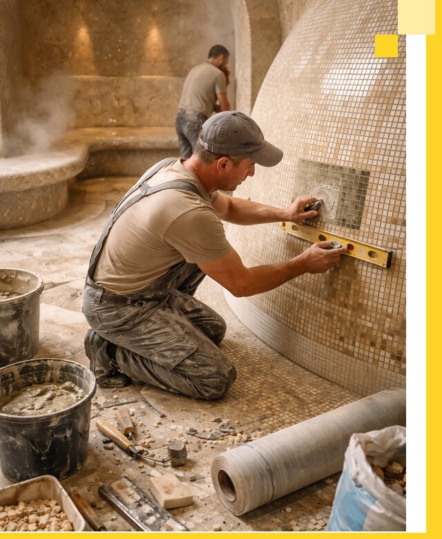 Хамам под ключ в Торжке: проектирование, строительство, отделка