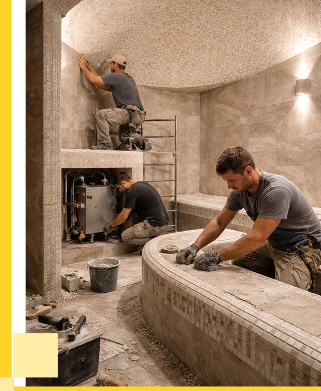 Монтаж хамамов под ключ в Торжке от 255600 р. ЭриданТрж