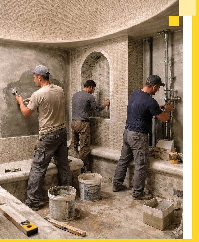 Профессиональный монтаж хамамов под ключ в Торжке с гарантией