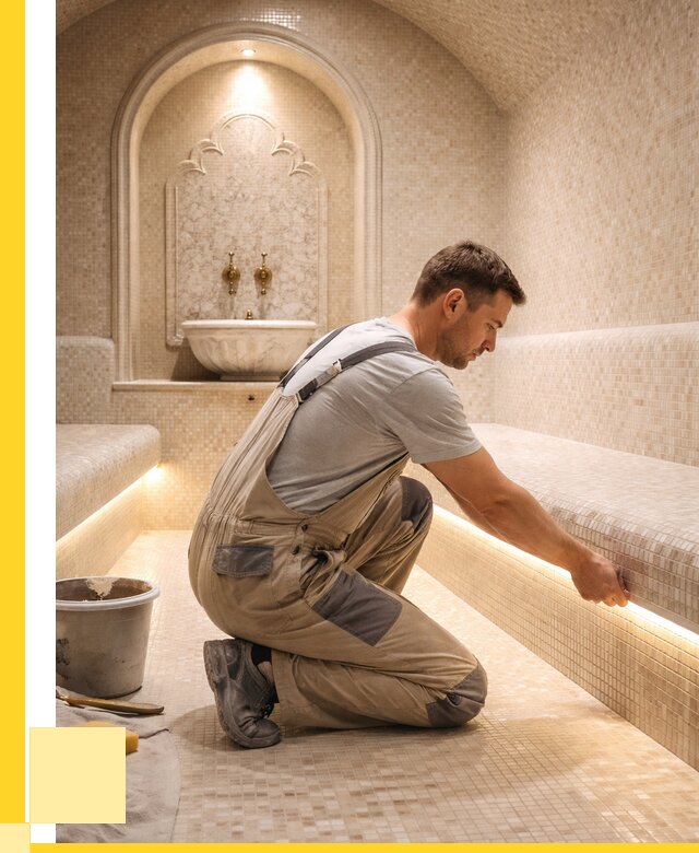 Отделка хамамов под ключ в Торжке от 5623 р. | ЭриданТрж