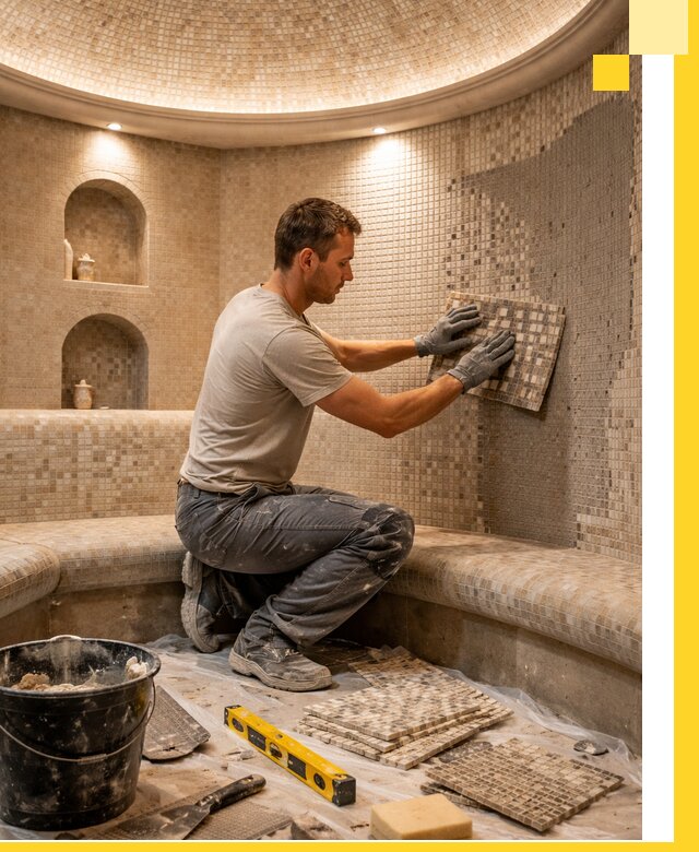 Устройство и монтаж домашнего хамама под ключ в Торжке