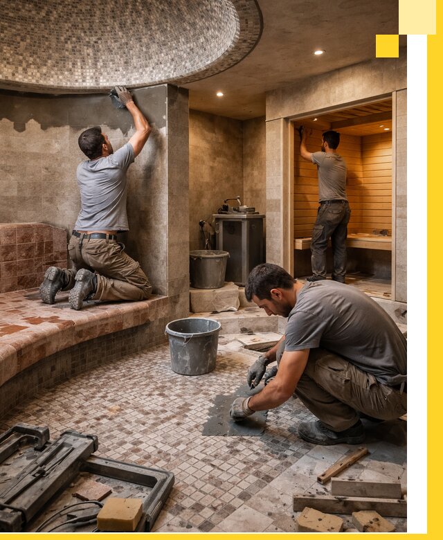 Проект и строительство хамама бани и сауны под ключ в Торжке