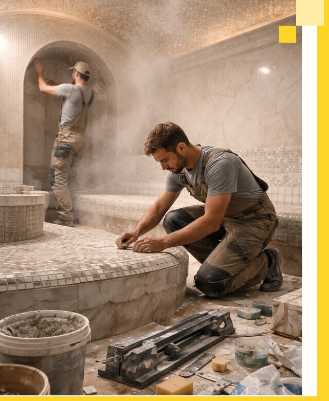 Профессиональный дизайн хамама и SPA под ключ в Торжке