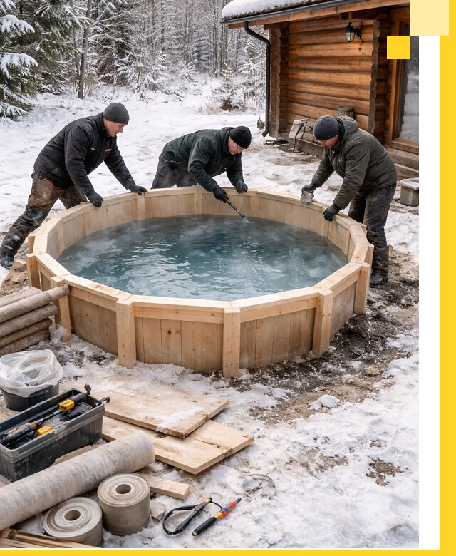 Изготовление и установка ледяных купелей под ключ в Торжке